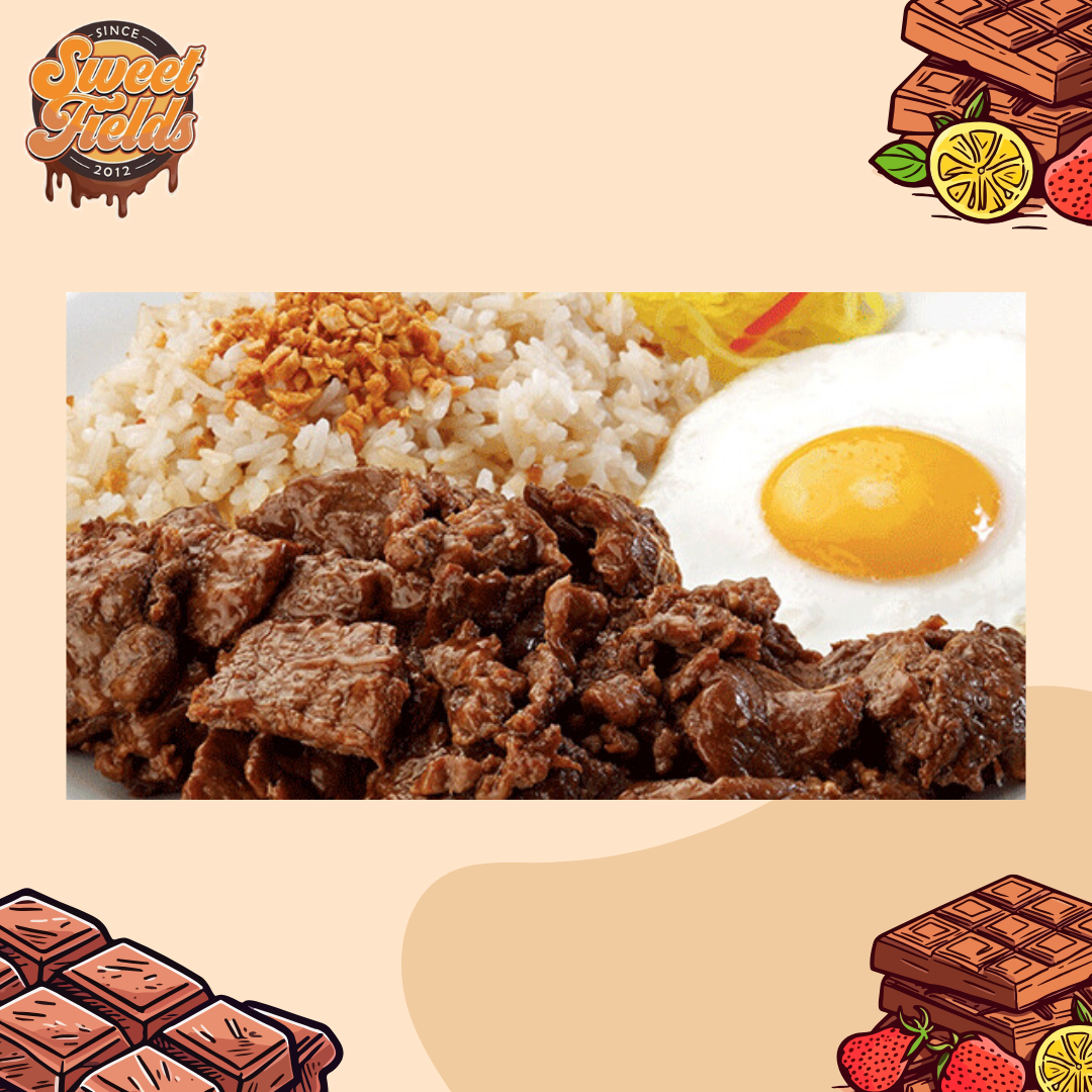 purefoods beef tapa cooked with rice and egg