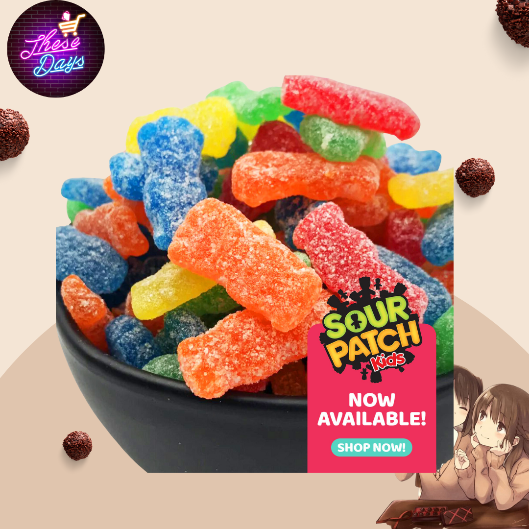 sour patch kids on bowl