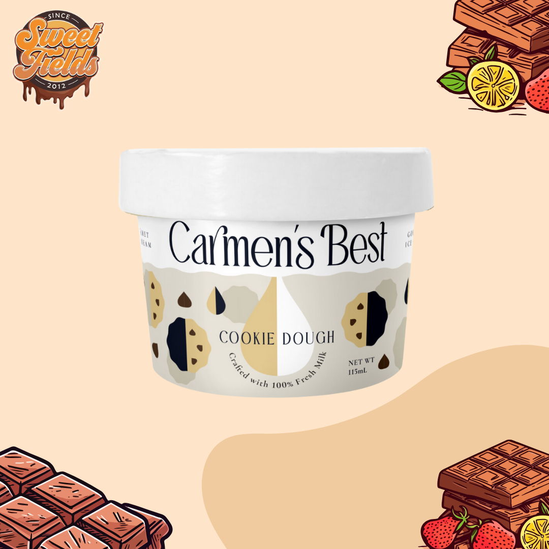 carmens best cookie dough ice cream in cup