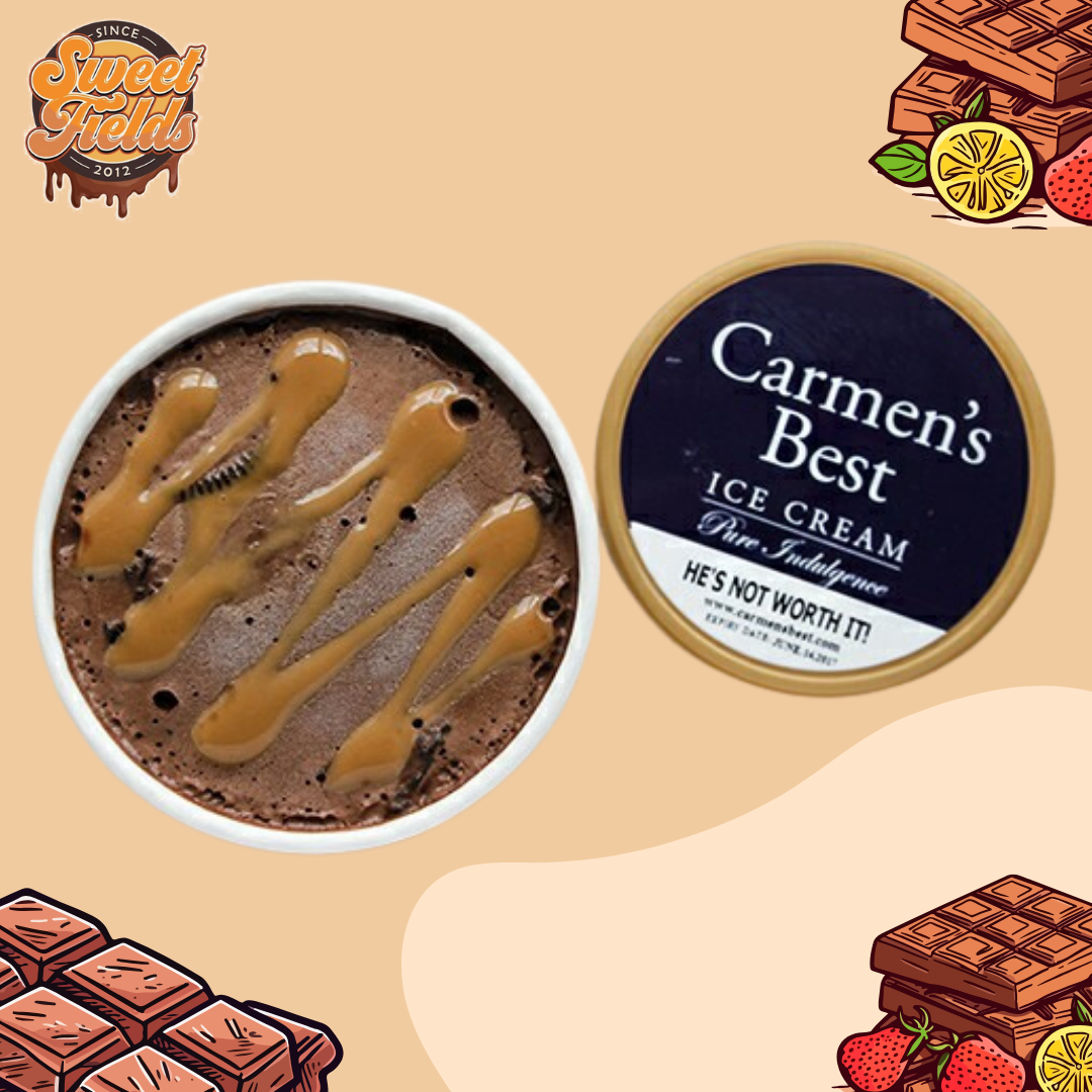 carmens best he's not worth it dark chocolate with walnuts and caramel