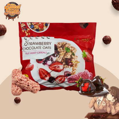 Coco strawberry chocolate oats with sample