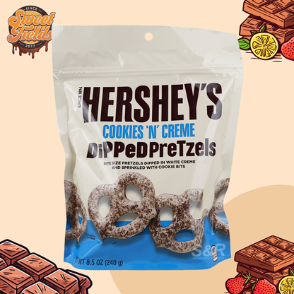 hersheys cookies n creme dipped pretzels