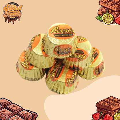 a bunch of reese's miniature cups.