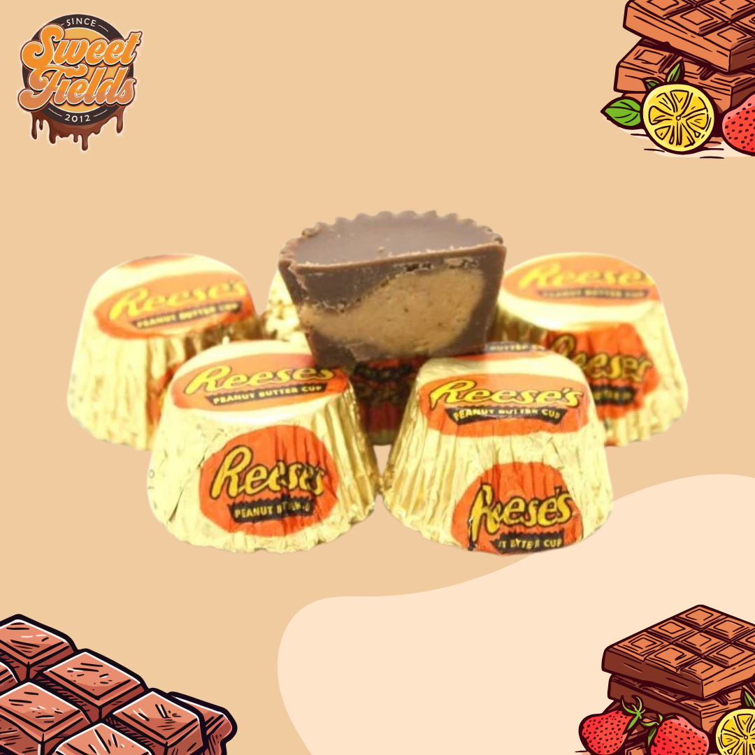 wrapped and unwrapped reese's miniature cups.