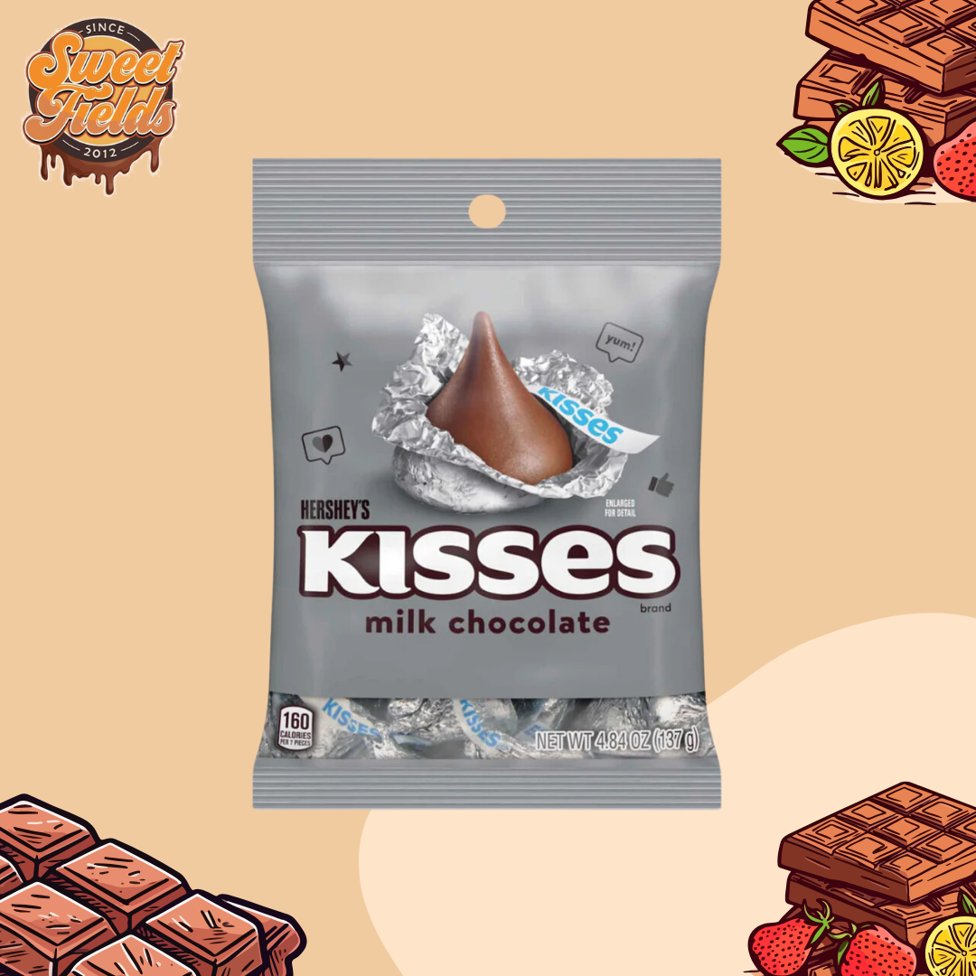 Kisses milk chocolate peg pack