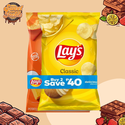 lays classic and lays cheddar sour cream bundled togerther