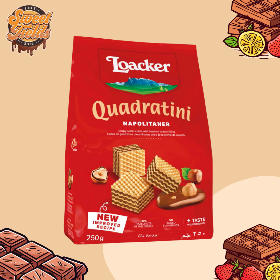 Loacker Quadratini Napolitaner, 250g + 50g Bonus