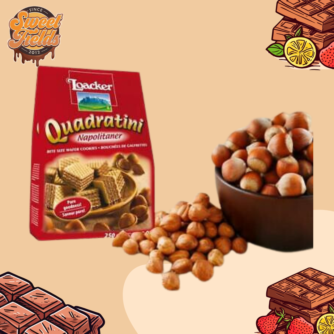 Loacker Quadratini Napolitaner, 250g + 50g Bonus