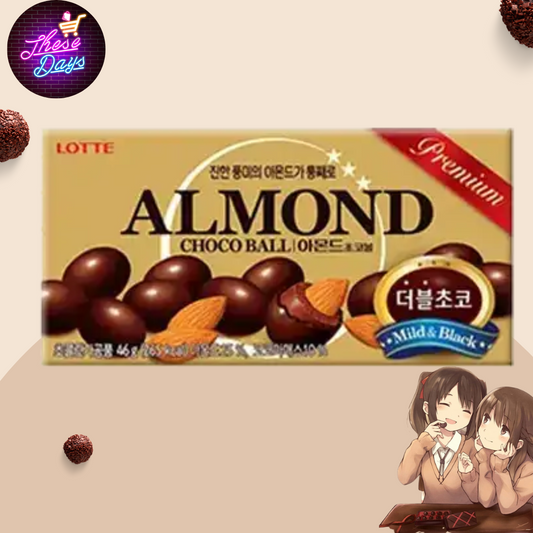 lotte almond choco ball in a box