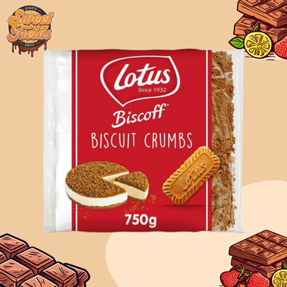 lotus biscoff biscuit crumbs in a big pack