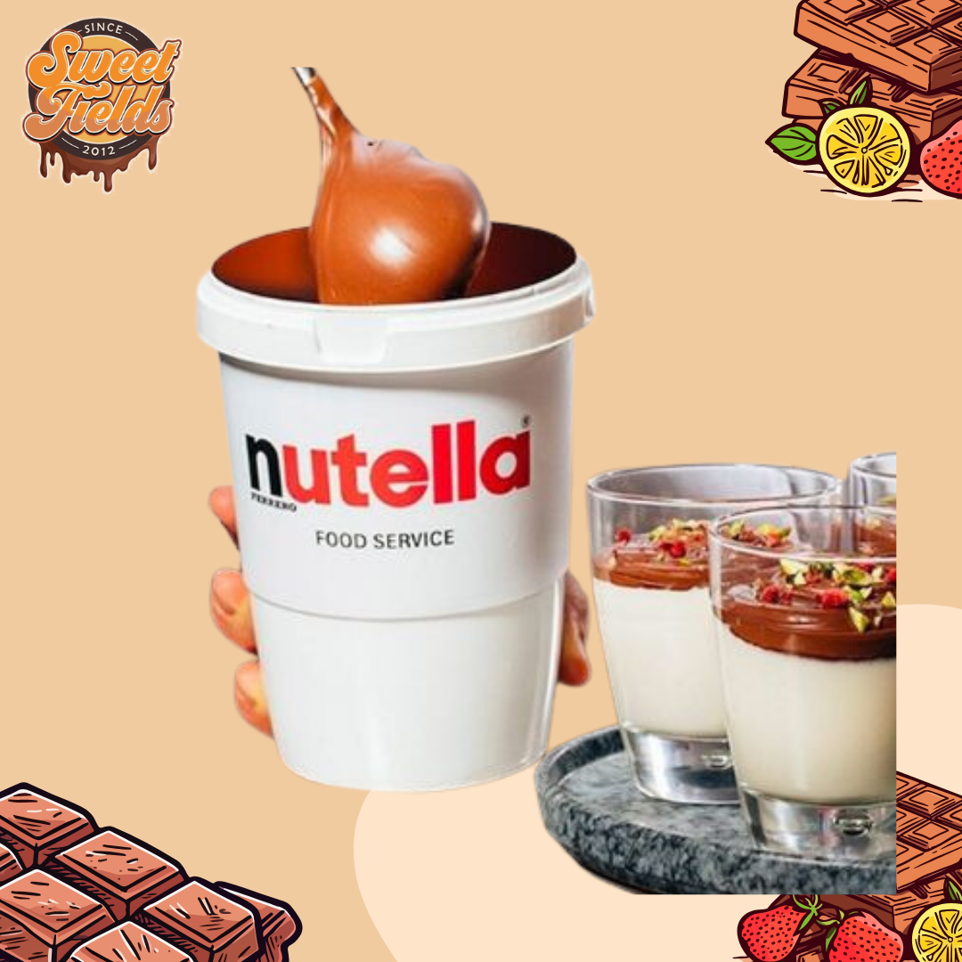 nutella hazelnut spread used as toppings