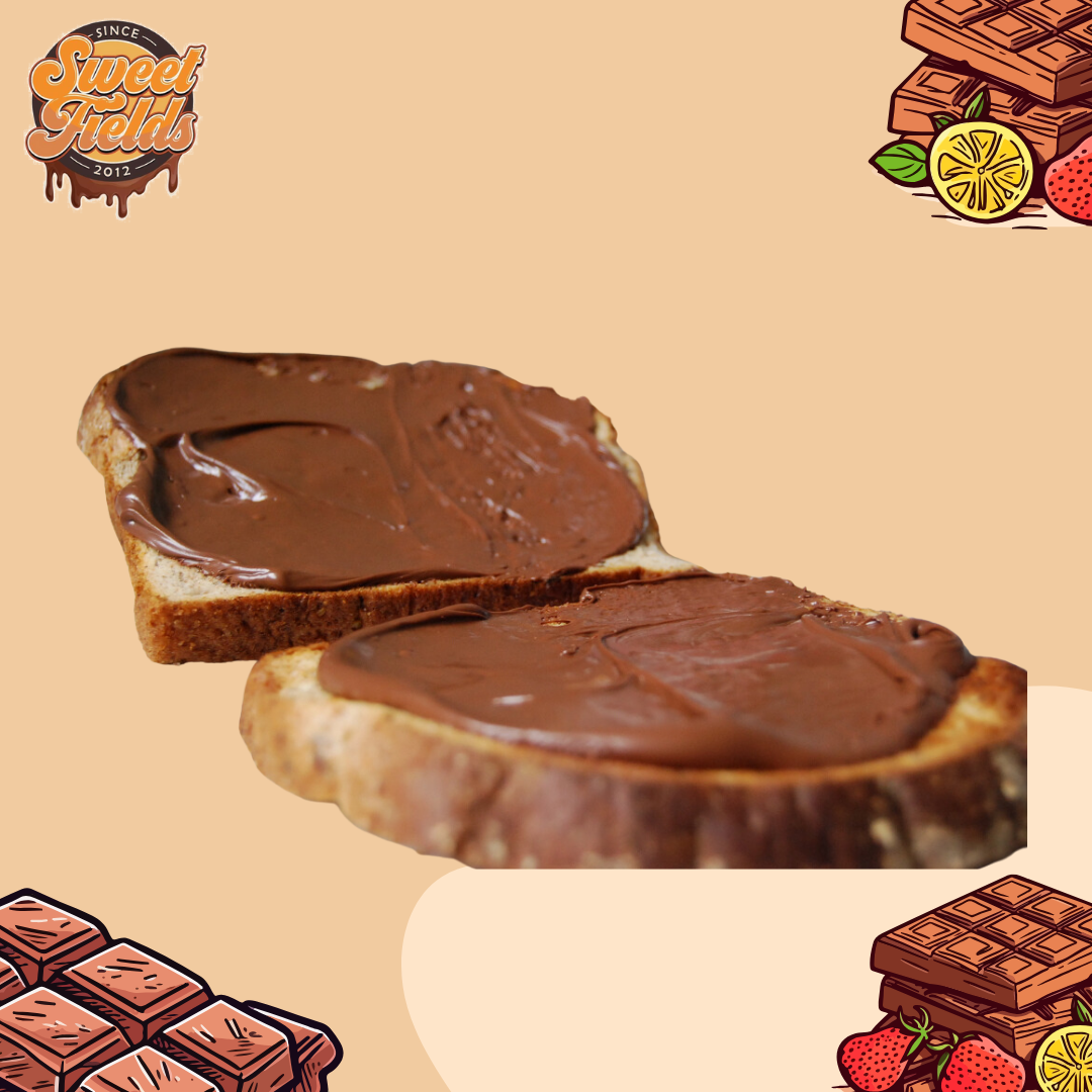 nutella hazelnut spread on bread