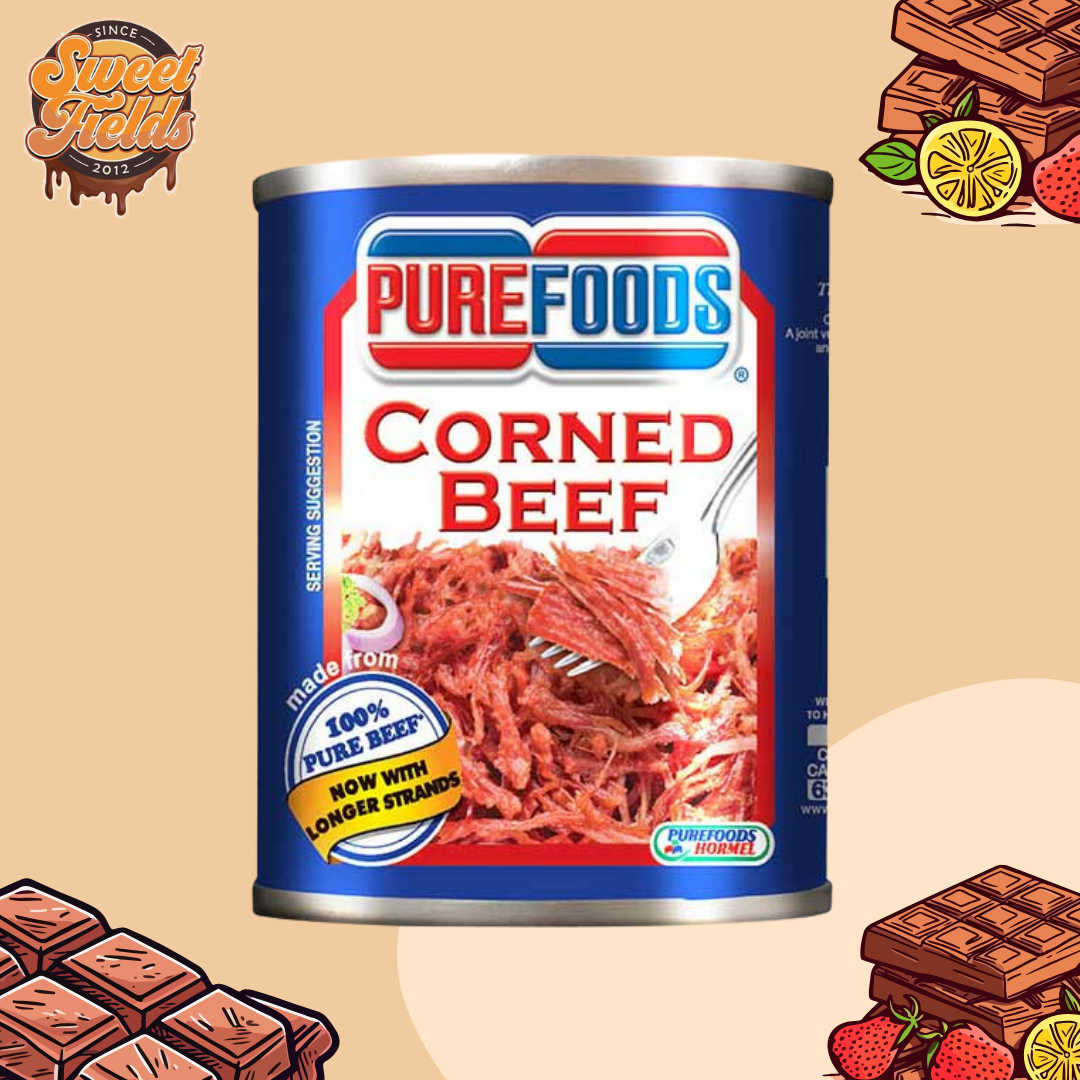 purefoods corned beef in a can.