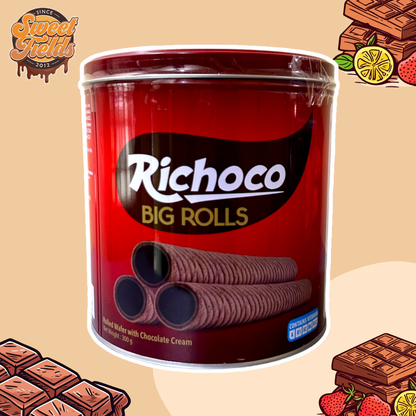 big rolls in a big can.