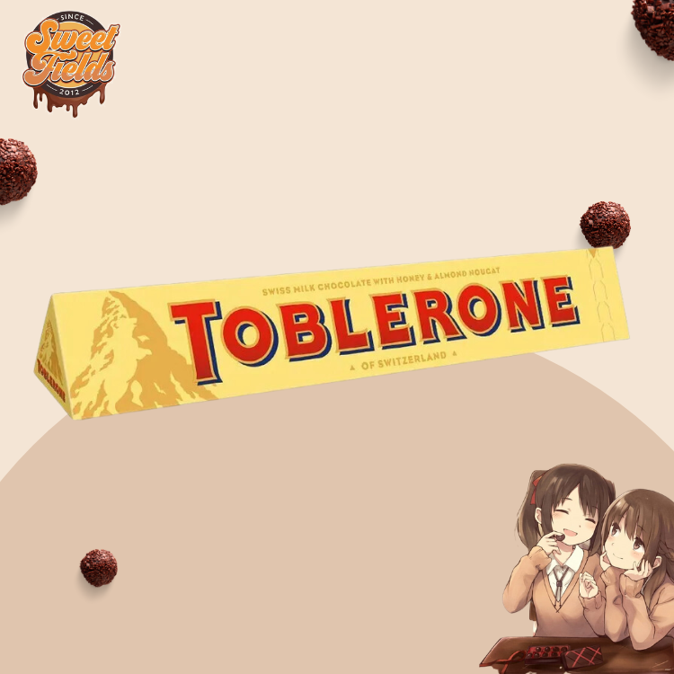 toblerone plain chocolate bar 100g