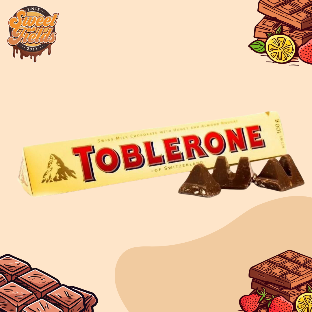 toblerone plain chocolate bar texture